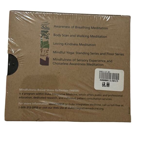 DUKE INTEGRATIVE MEDICINE MINDFULNESS BASED STRESS REDUCTION SET CD - NEW - Picture 2 of 4